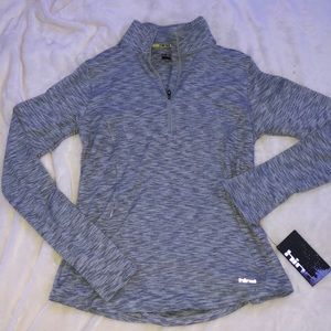 gray quarter zip